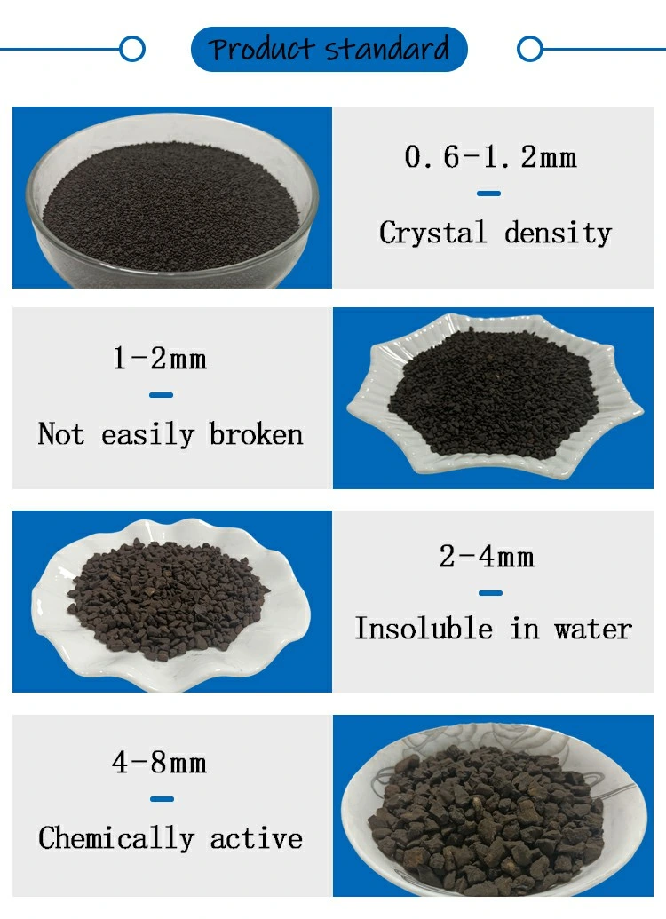 Factory Price Manufactures 82% Manganese Dioxide Green Manganese Sand for Removal Iron