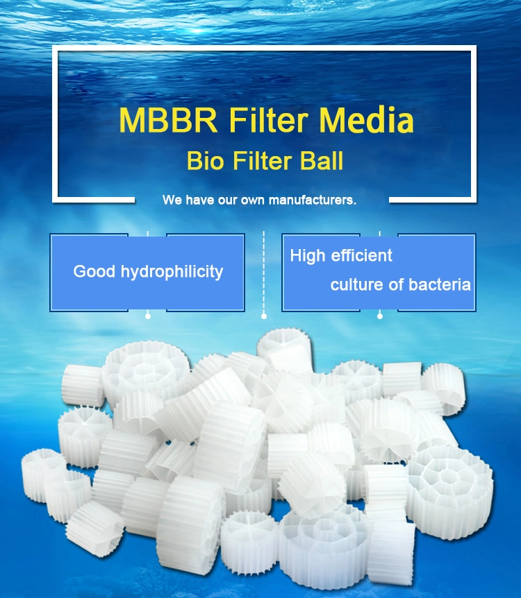 Filter Pond System Filter Media Mbbr Aquarium Filter Ball Mbbr for Sewage Water Treatment